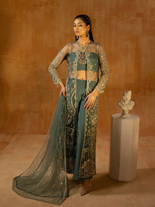 Mehnaz | Wedding Wear Silk Embellished Gown