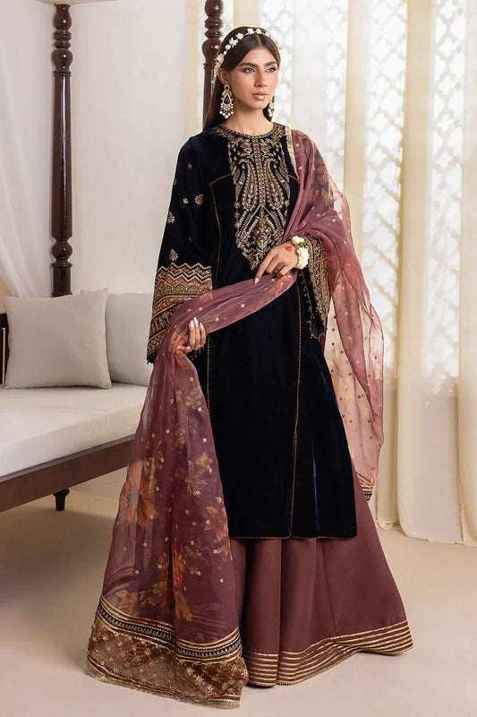 BAROQUE | Embroidered Velvet Sharara