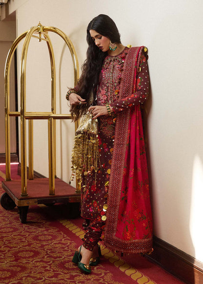 Hussain Rehar | Luxury Silk Embroidered Churidar