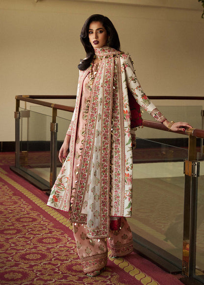 Hussain Rehar | Silk Jacket Embroidered Suit