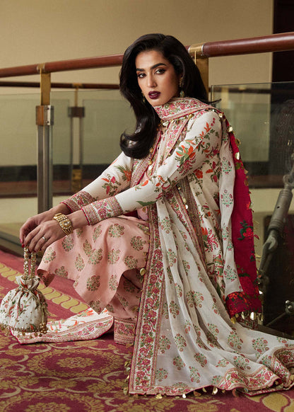 Hussain Rehar | Silk Jacket Embroidered Suit