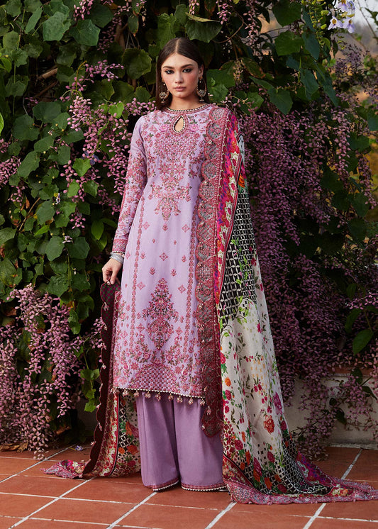 Hussain Rehar | Embroidered Lawn Suit