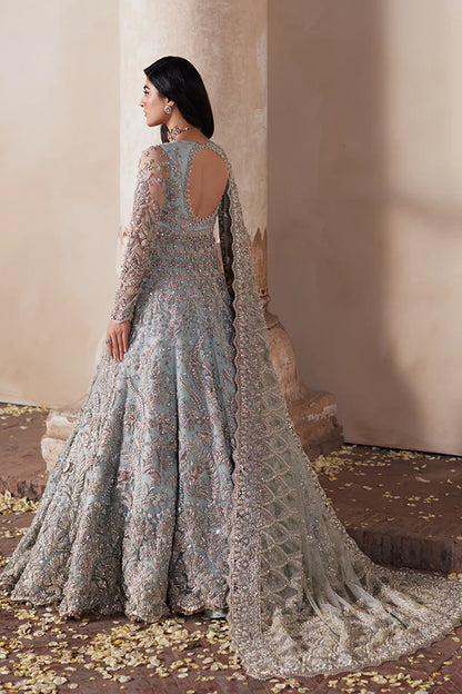 Soraya | Ice Blue Net Embellished Bridal Gown