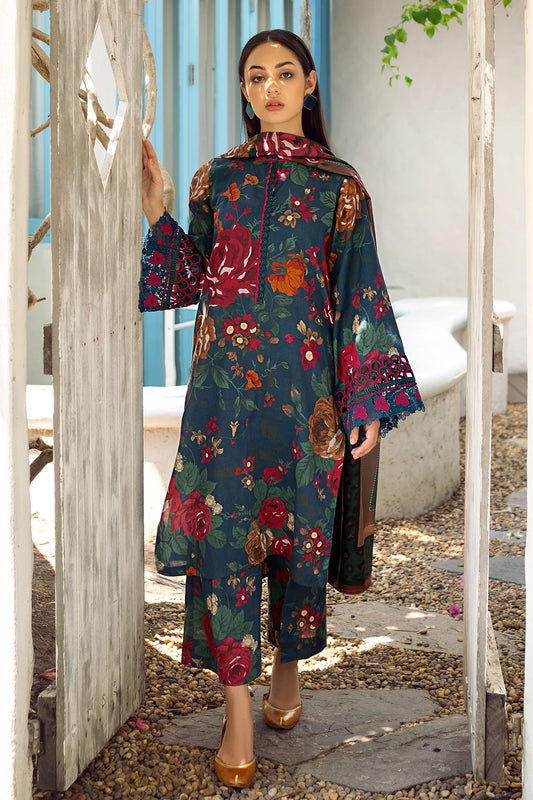 BAROQUE | Embroidered Printed Lawn Suit