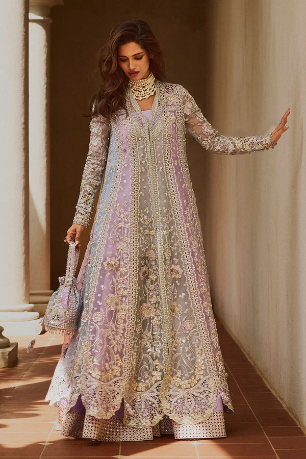 Soraya | Multicolor Organza Hand Embroidered Embellished Sharara