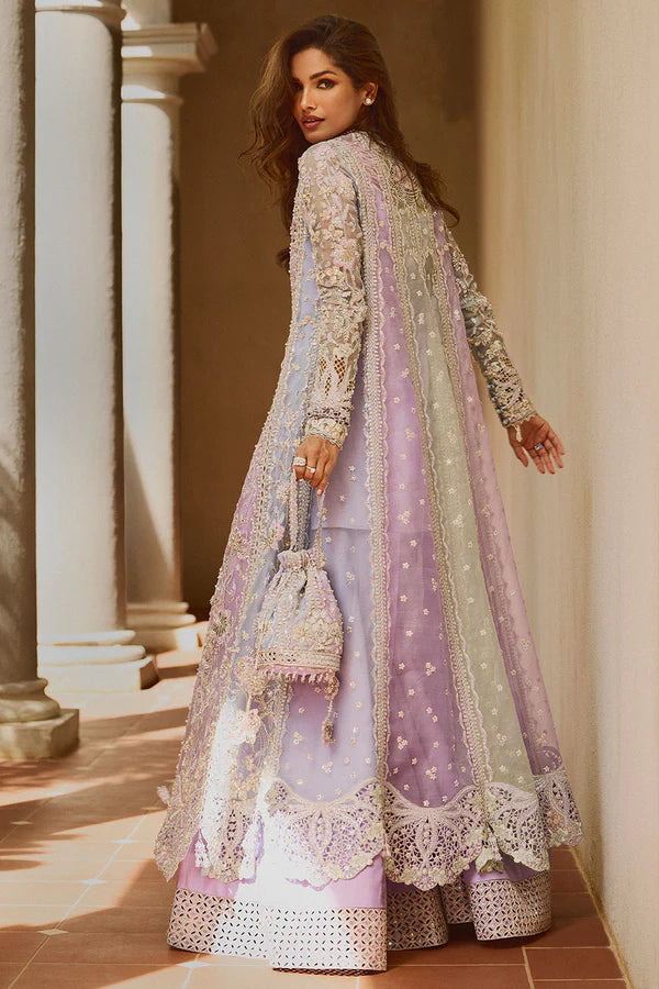 Soraya | Multicolor Organza Hand Embroidered Embellished Sharara