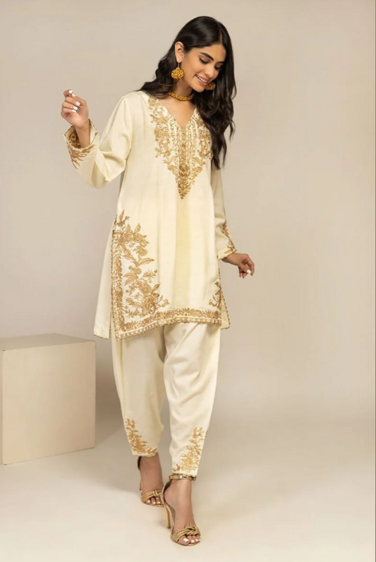 1 Piece | Embroidered Cotton Kurta