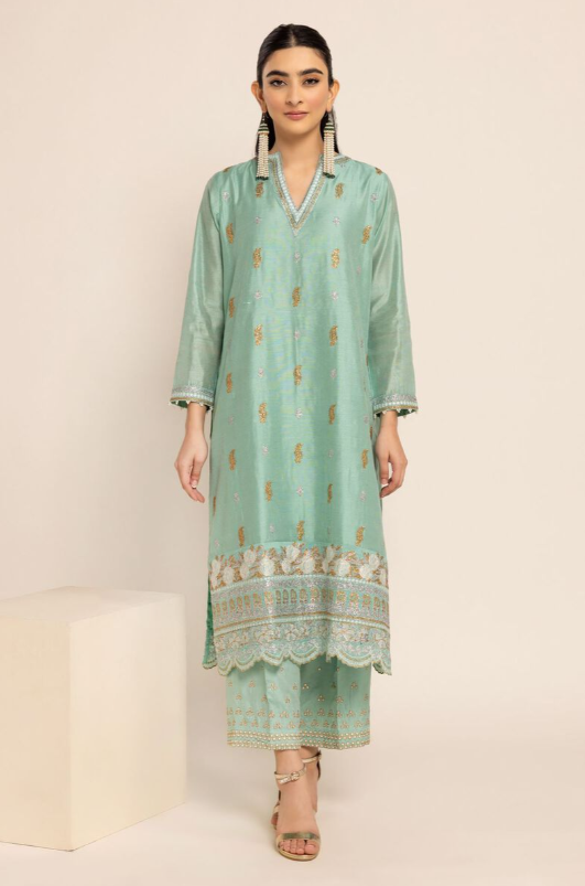 1 Piece | Embroidered Cotton Kurta