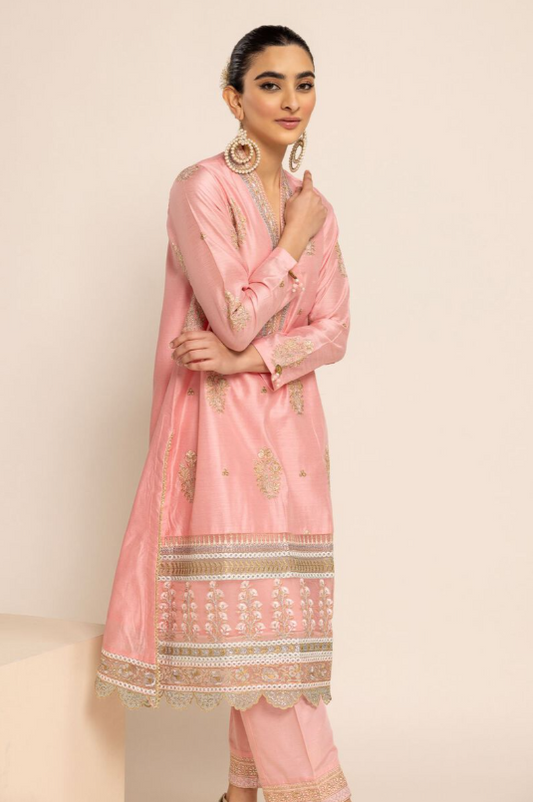 1 Piece | Embroidered Cotton Kurta